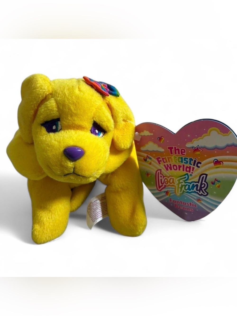 Y2K Lisa Frank Candy Beanie Baby Dog NWT - Picture 3 of 5
